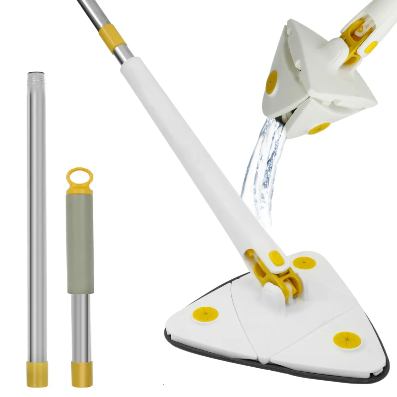 Trapeador Triangular 360 De Microfibra Multiusos Blanco