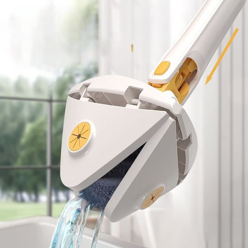 Trapeador Triangular 360 De Microfibra Multiusos Blanco